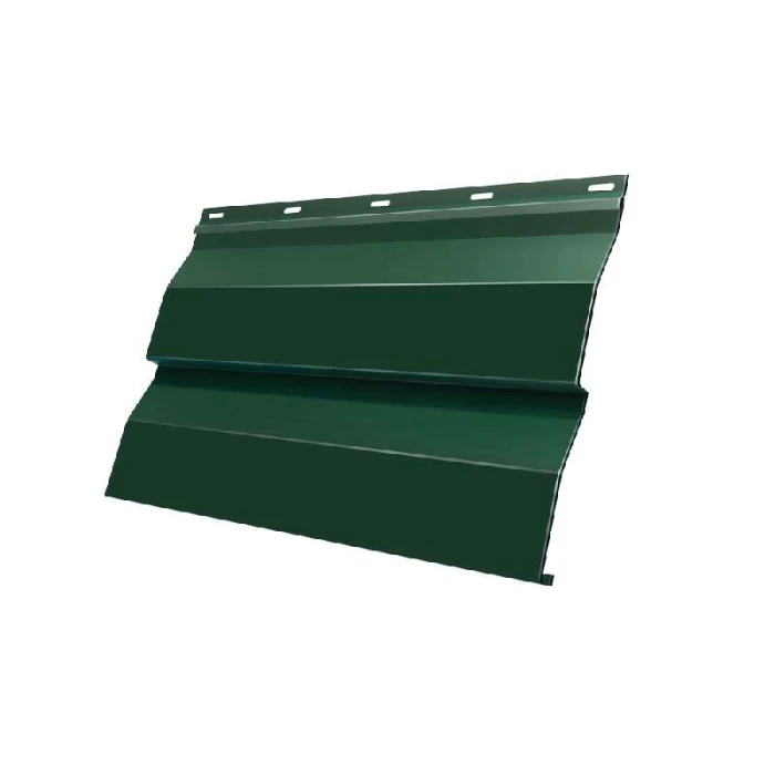 Металлический сайдинг Grand Line Корабельная Доска 0.5 мм Velur с пленкой RAL 6020 хромовая зелень
