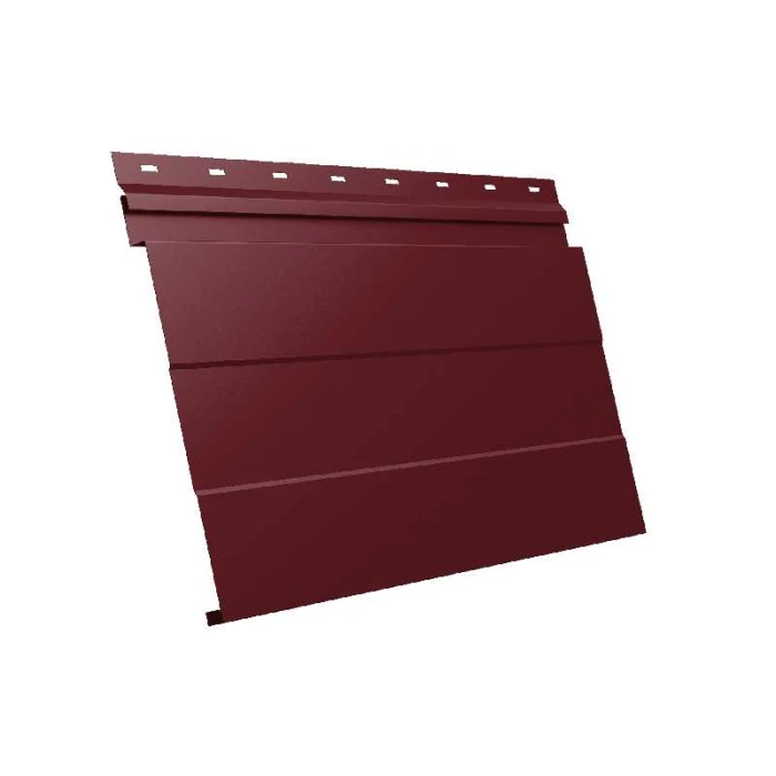 Металлический сайдинг Grand Line Фасадная панель 0.45 мм PE RAL 3005 красное вино