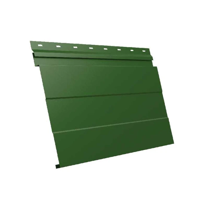 Металлический сайдинг Grand Line Фасадная панель 0.45 мм PE-foil RAL 6002 лиственно-зеленый