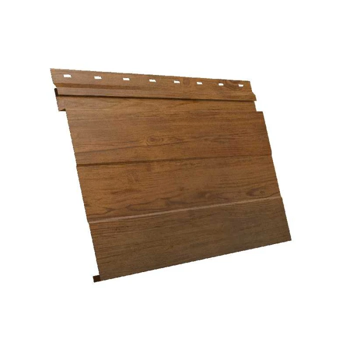 Металлический сайдинг Grand Line Фасадная панель 0.45 мм Print Elite Golden Wood