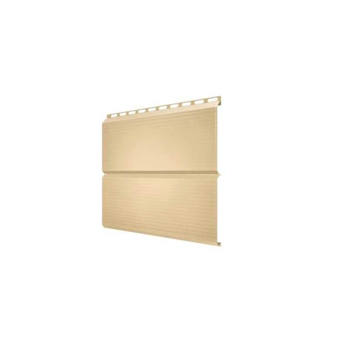 Металлический сайдинг Grand Line ЭкоБрус 0.45 мм Gofr PE RAL 1014 слоновая кость