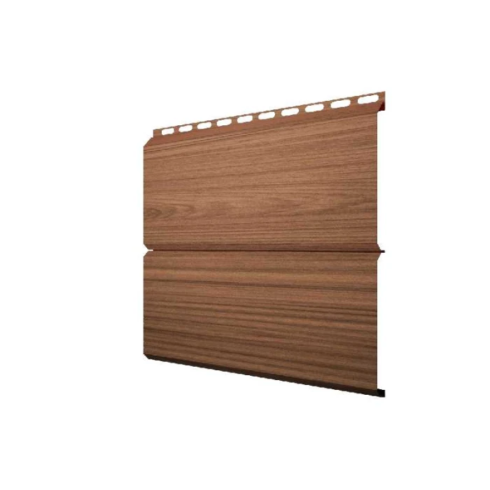 Металлический сайдинг Grand Line ЭкоБрус 0.45 мм Gofr Print Elite Honey Wood