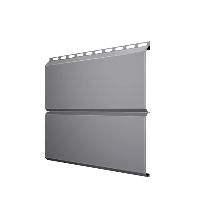 Металлический сайдинг Grand Line ЭкоБрус 0.45 мм Drap RAL 7004 сигнальный серый