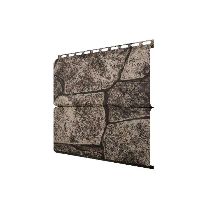 Металлический сайдинг Grand Line ЭкоБрус 0.45 мм Print Elite с пленкой King Stone