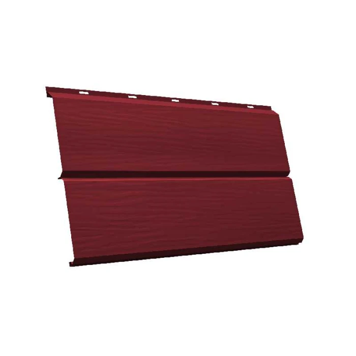 Металлический сайдинг Grand Line ЭкоБрус 0.45 мм 3D Drap RAL 3005 красное вино