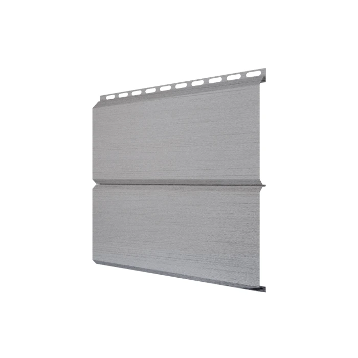 Металлический сайдинг Grand Line ЭкоБрус 0.45 мм 3D Print Elite с пленкой Milky Wood