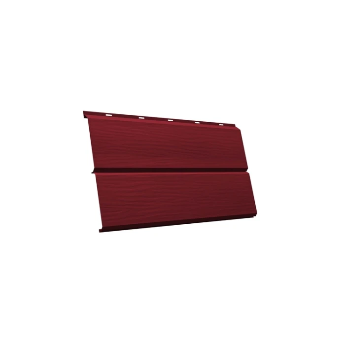 Металлический сайдинг Grand Line ЭкоБрус 0.45 мм Drap RAL 3005 красное вино