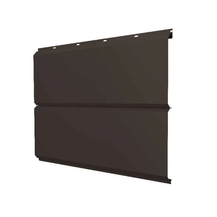 Металлический сайдинг Grand Line ЭкоБрус 0.45 мм Print Elite с пленкой Antique Wood