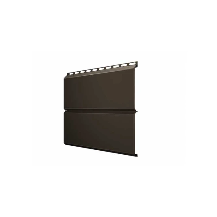 Металлический сайдинг Grand Line ЭкоБрус 0.5 мм Rooftop Matte RR 32 темно-коричневый