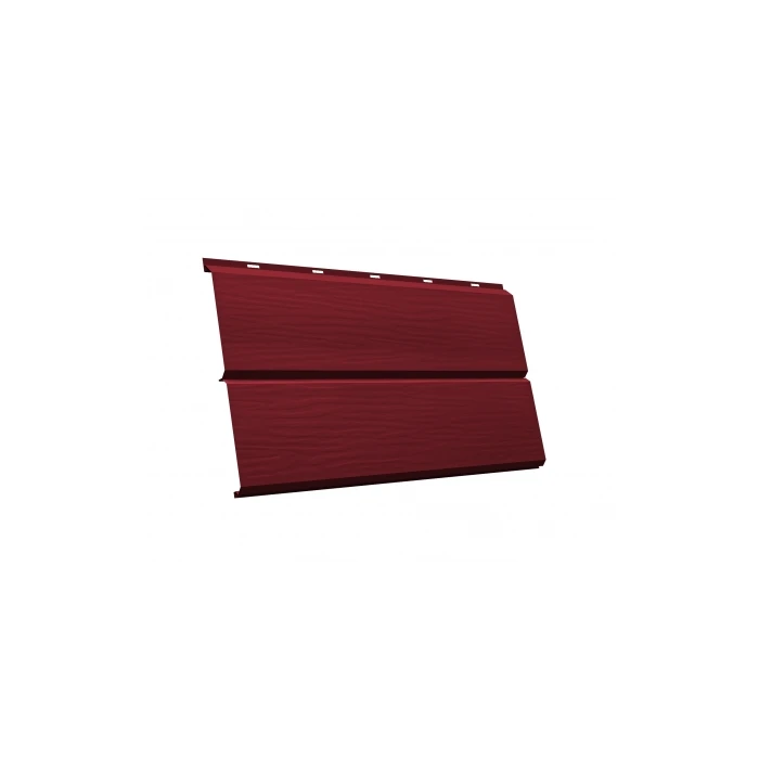 Металлический сайдинг Grand Line ЭкоБрус 0.5 мм Velur RAL 3005 красное вино