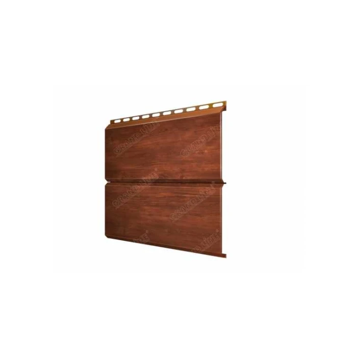 Металлический сайдинг Grand Line ЭкоБрус 0.45 мм Print Elite Cherry Wood