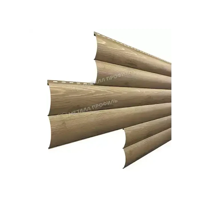 Металлический сайдинг Woodstock-Н Металл-Профиль ECOSTEEL Сосна 28х330 | текстурированный