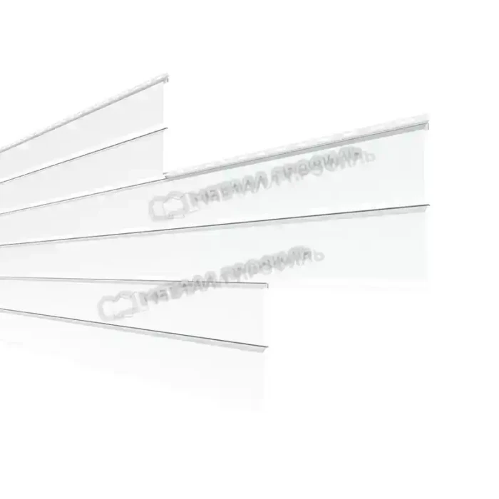 Металлический сайдинг Lбрус-XL-Н Металл-Профиль NormanMP RAL 9003 Белый 14х335