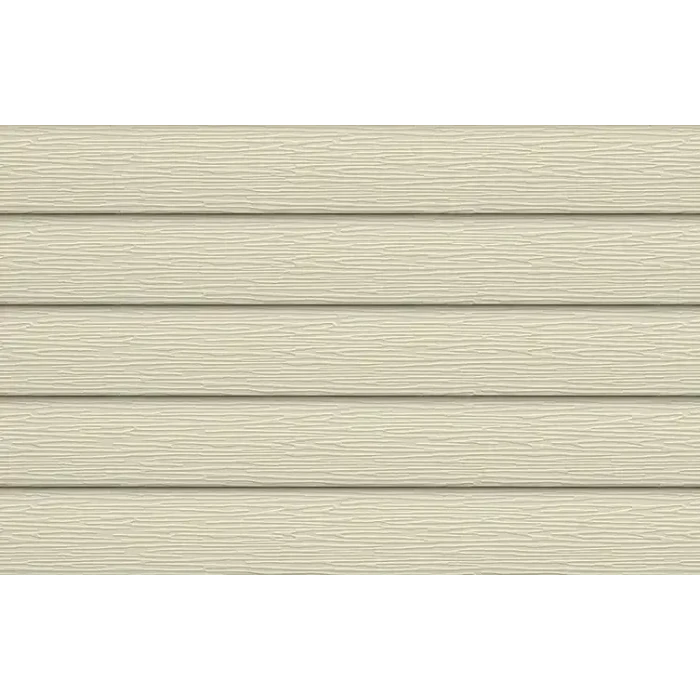 Сайдинг металлический AquAsystem Скандинавская доска широкая фактурная Polyester 0,45mm (0,48mm с покрытием) Zn100 Слоновая кость (RAL 1015)