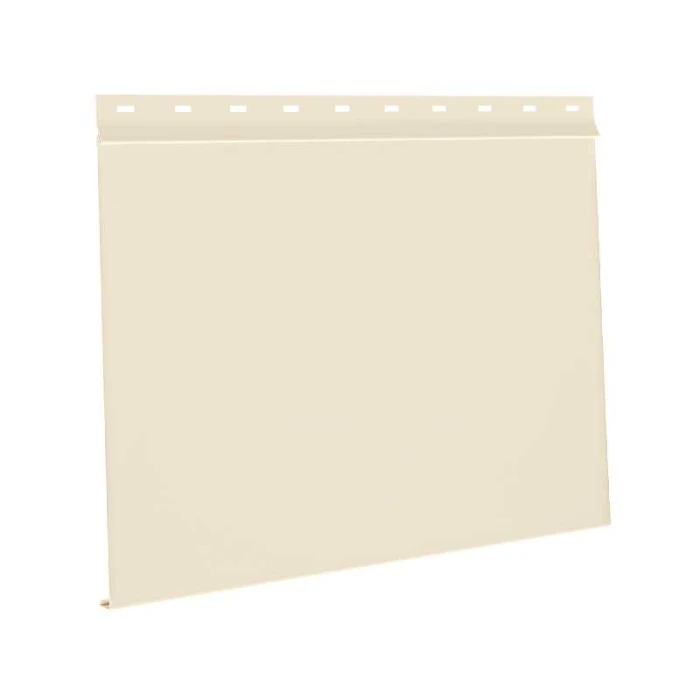 Сайдинг металлический AquAsystem Скандинавская доска широкая Polyester 0,6mm (0,63mm с покрытием) Zn275 Слоновая кость (RAL 1015)