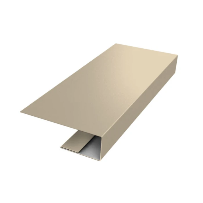 J-Профиль 18мм 0,5 Satin с пленкой RAL 1015 светлая слоновая кость (2м)