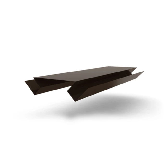 Планка угла внутреннего сложного БХ new 0,5 PurPro с пленкой RR 32 темно-коричневый (2,5м)