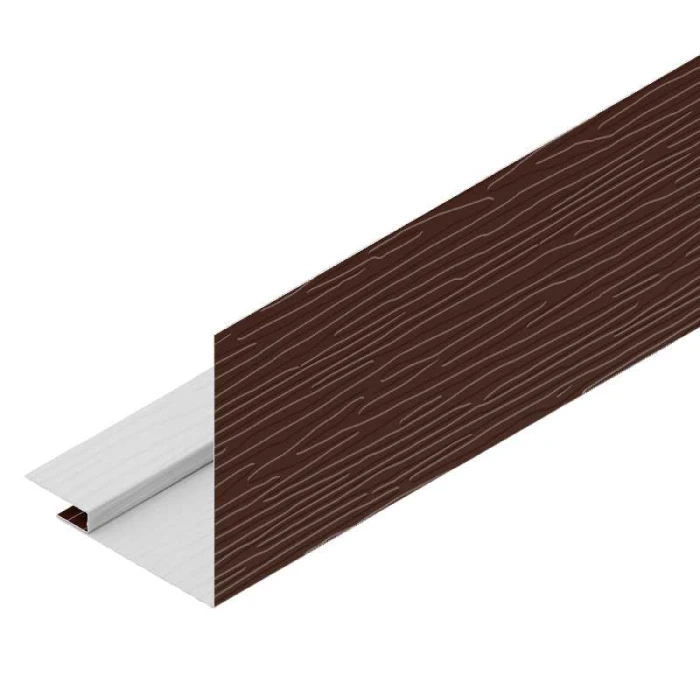 Профиль для оконных и дверных проёмов Аквасистем 100/200 факт Polyester 0,6mm Zn275 Коричневый RAL 8017 сталь оцинкованная