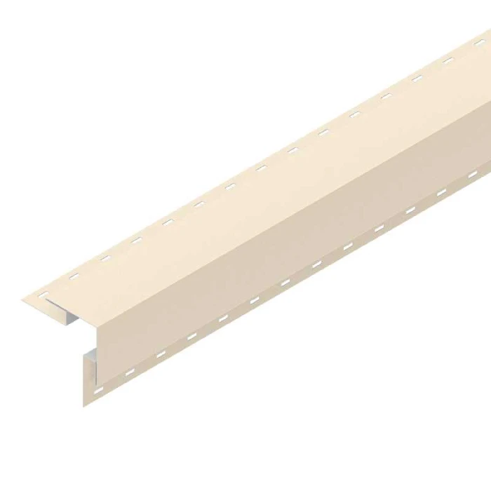 Угол сайдинга наружный Аквасистем 50х50мм Polyester 0,45mm (0,48mm с покрытием) Zn140 Слоновая кость матовый (RAL 1015)