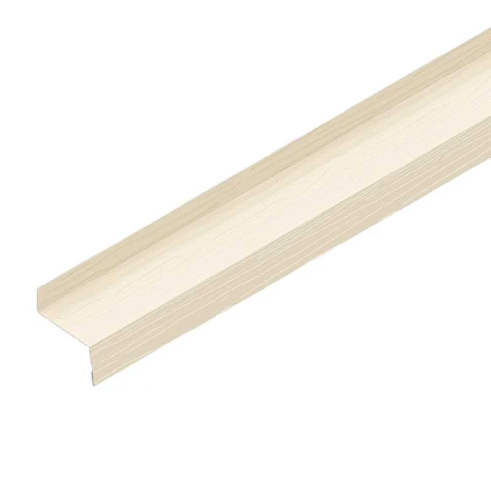 Фартук на цокольный отлив Аквасистем 100мм фактурный Polyester 0,6mm (0,63mm с покрытием) Zn275 Слоновая кость (RAL 1015)