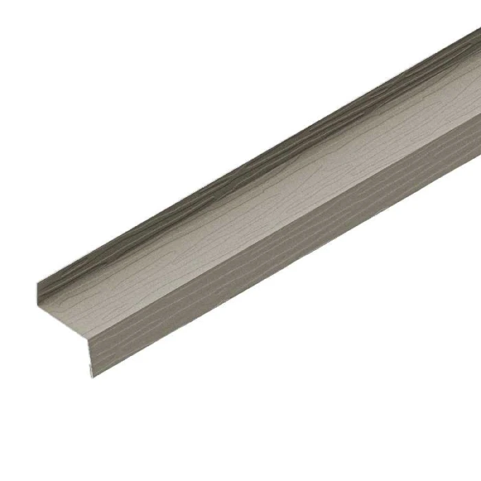 Фартук на цокольный отлив Аквасистем 50мм фактурный Polyester 0,6mm (0,63mm с покрытием) Zn275 Серый мох матовый (RAL 7003)