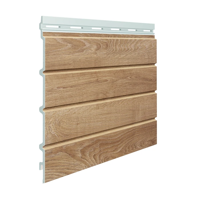 Вспененный сайдинг VOX Kerrafront Wood Effect Четверная (Malt Oak), 2.95м