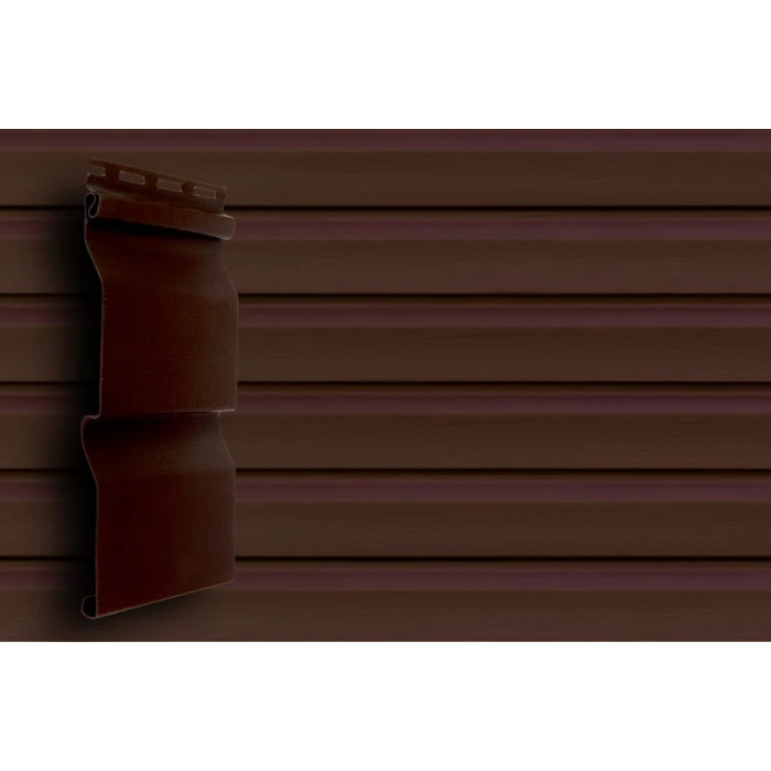 Акриловый сайдинг Grand Line Акрил. Премиум-коллекция Корабельный брус (Темный дуб), 3,6м